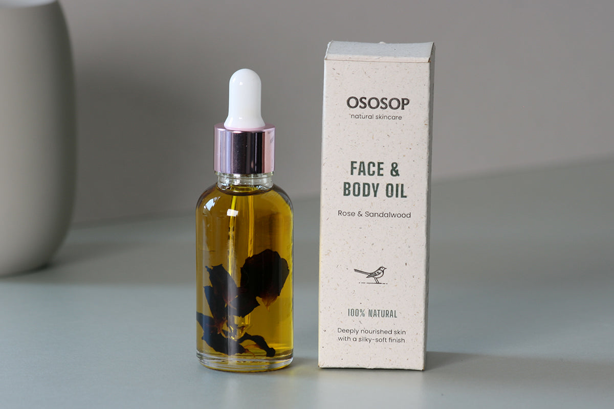 Deeply Nourishing Face & body oil - Rose & Sandalwood