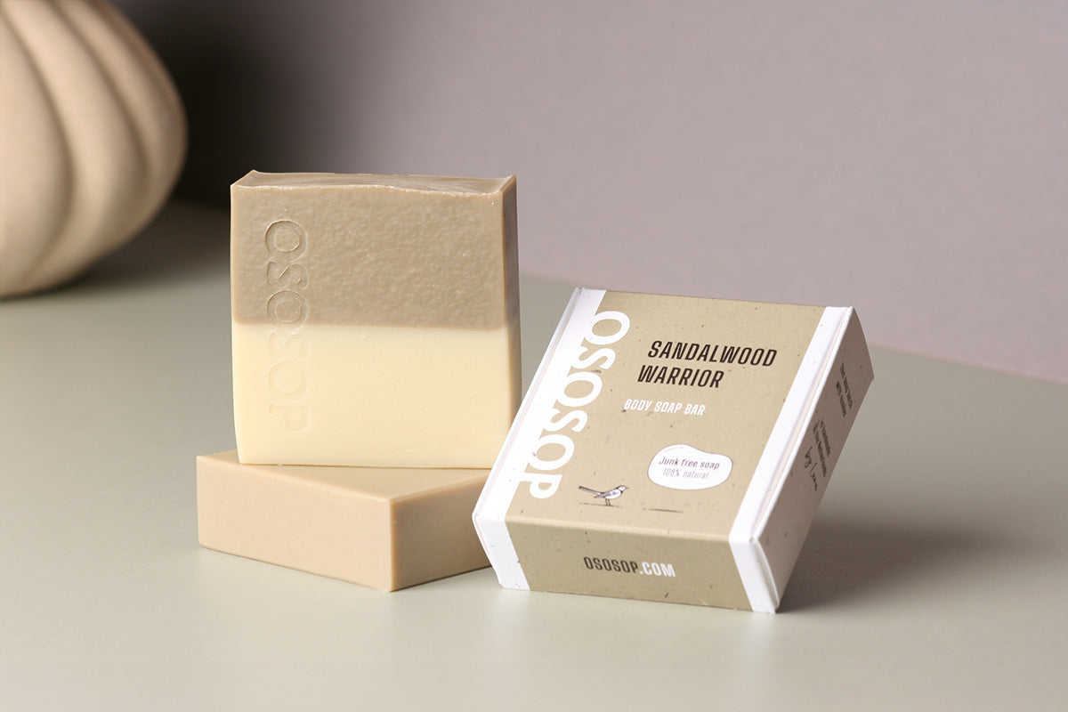Sandalwood Warrior body soap bar 50/50