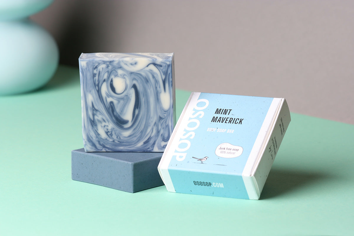 Mint Maverick body soap bar Swirl | LIMITED EDITION