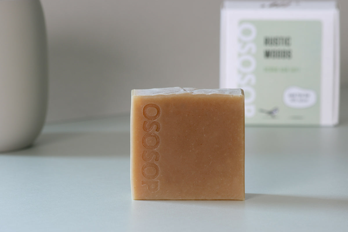 Scrub Soap Bar – Rustic Woods (Soft Exfoliating)