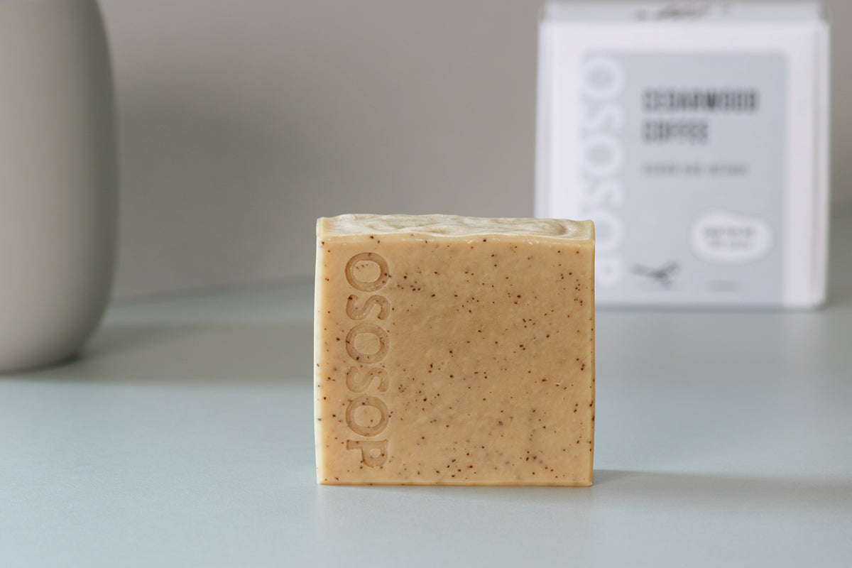 Scrub Soap Bar – Cedarwood Coffee (Intense Exfoliating)